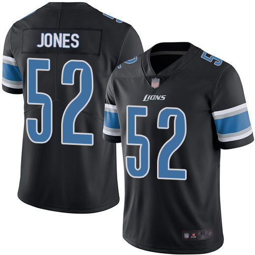 Detroit Lions Limited Black Men Christian Jones Jersey NFL Football #52 Rush Vapor Untouchable->youth nfl jersey->Youth Jersey